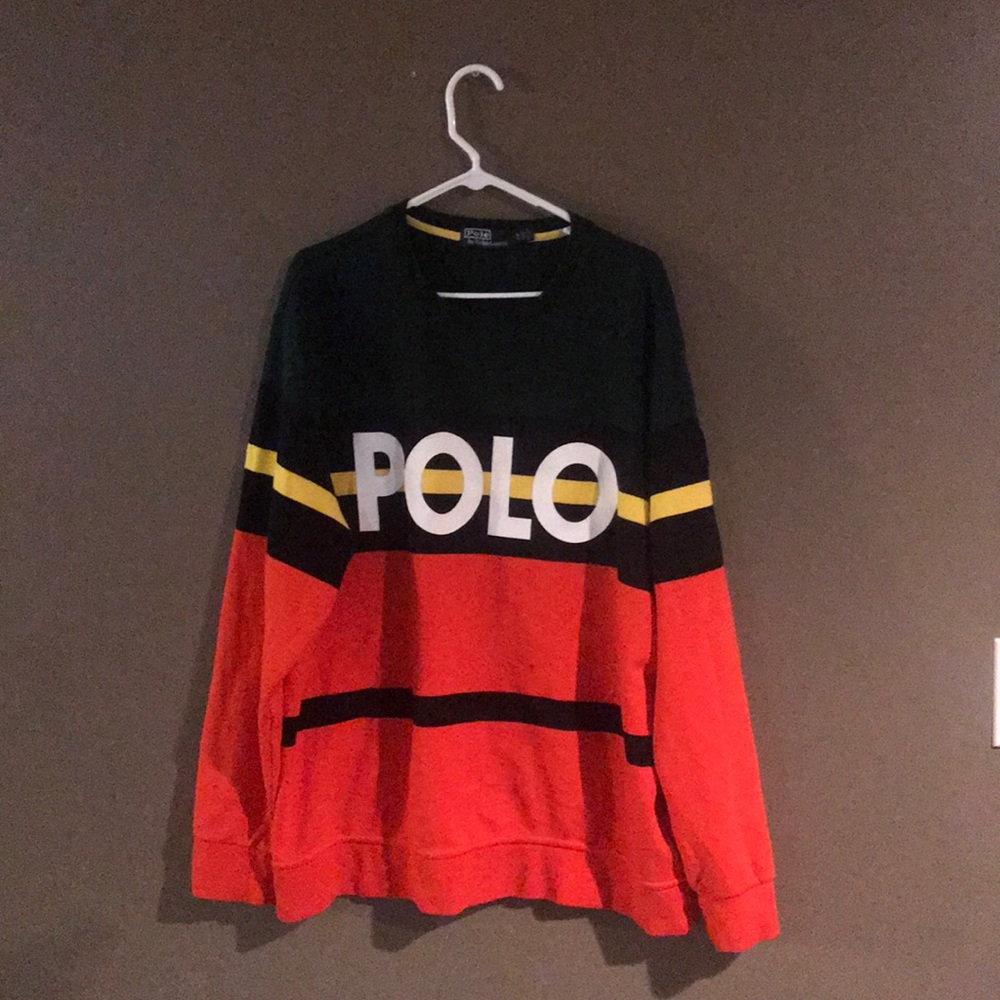 Multicolored—Polo—Sweater